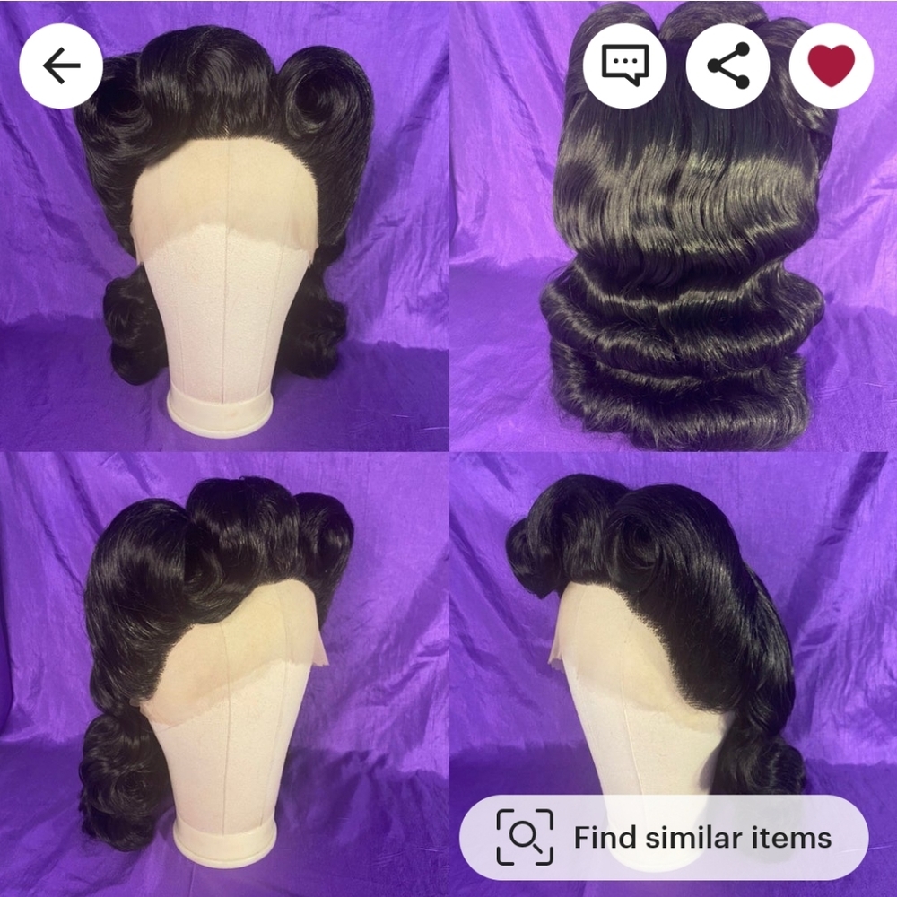 BLONDE Mia's Monster Mash Drag Vintage Halloween Lace Front Wig